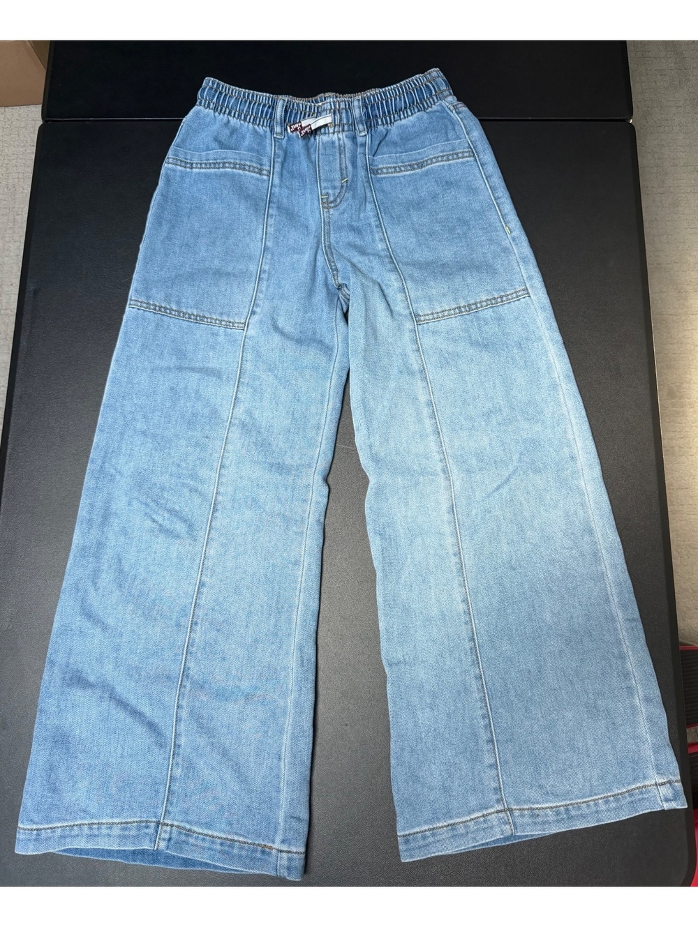 Levi's '94 Baggy Wide Leg Pull-On Jeans Girls Size Large 11-12 Years Light Wash